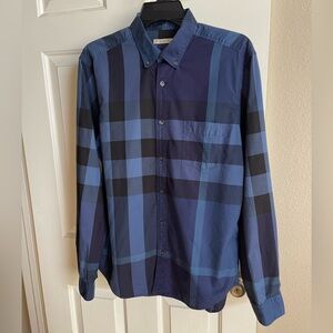 Burberry Brit Blue Check Shirt Large
